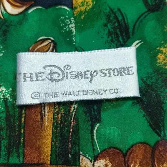 Disney Fishing Mickey and Goofey Silk Tie - Picture 7 of 8